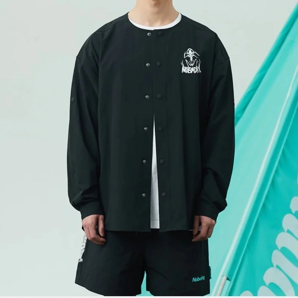 Nobaday Button Down Long Sleeve Skelton Shirt